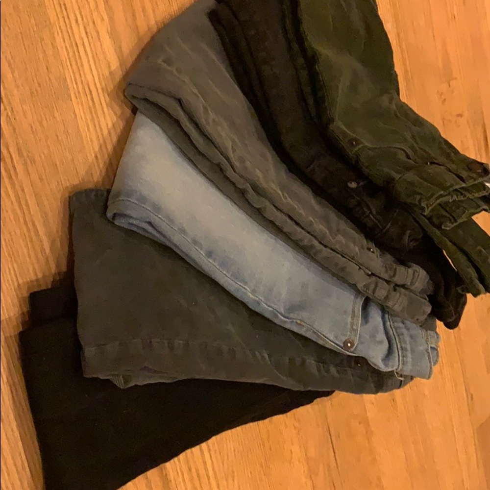 6 pairs Crewcuts/ Osh Kosh jeans & cords boys 7-8